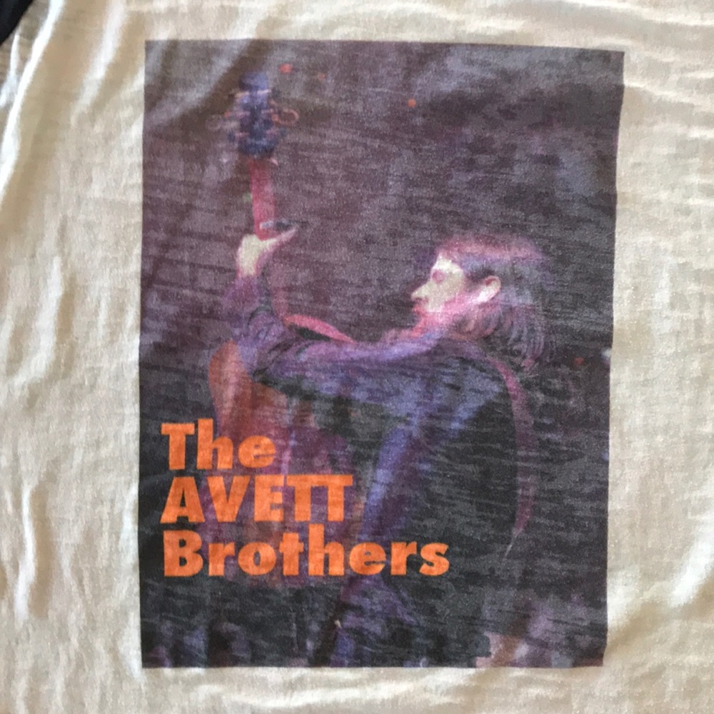 RARE! Avett Brothers 3/4 Baseball T-shirt